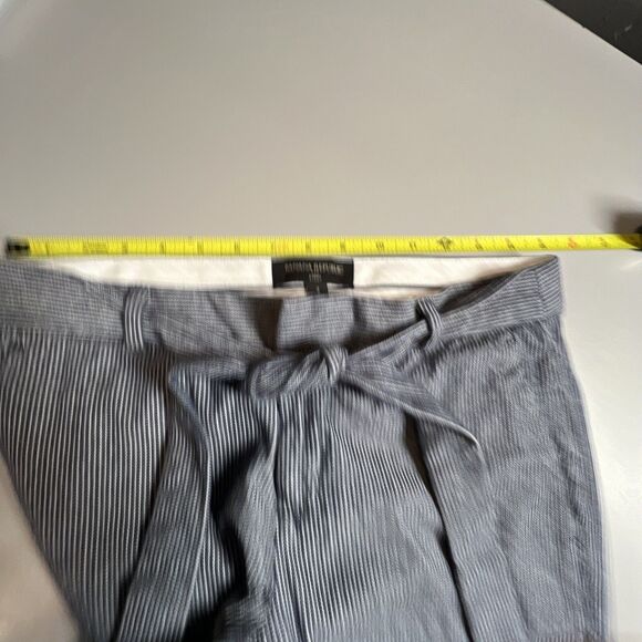 Banana Republic Avery Tie Waist Ankle Pants Trousers Office Straight Leg Size 2 - Picture 4 of 10